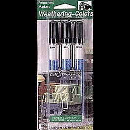 Paint Marker Set pkg(3) -- Soils - Earth, Mud & Grime