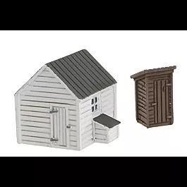 Perma-Scene(TM) - Assembled -- Outhouse & Garage