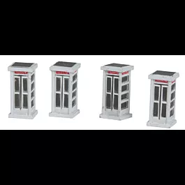 Perma-Scene(TM) - Assembled -- Telephone Booth pkg(4)