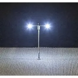 Pole-Mast Double-Arm LED Street Light -- 2-9/16"6.5cm Tall