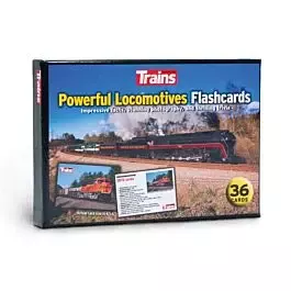 Powerful Locomotives Flashcards -- 36 Premium Quality 4 x 6" Cards