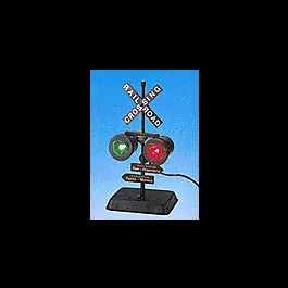 Railroad Crossing Sign w/Lights & Train Sounds