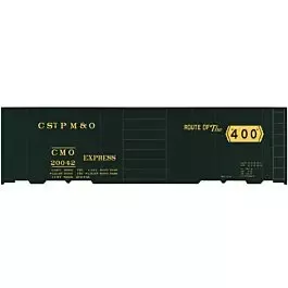 Railroad Decal Set 6-Pack -- Chicago, St. Paul, Minneapolis & Omaha 40' Express Boxcar (green car, 400)