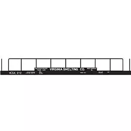 Railroad Decal Set 6-Pack -- Virginia Smelting VCSX Sulphur Dioxide Tank Flatcar