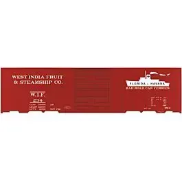 Railroad Decal Set 6-Pack -- West India Fruit & Steamship 40' Steel Single-Door Boxcar