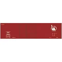 Railroad Decal Set -- Central Railroad of New Jersey 40' 1-1/2 Door Steel Boxcar