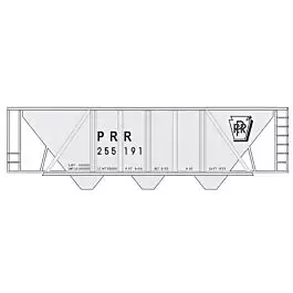Railroad Decal Set -- Pennsylvania Railroad H-30 Hopper (gray, Shadow Keystone, Gothic Rep Marks O