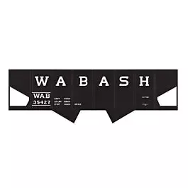 Railroad Decal Set pkg(6) -- Wabash USRA 2-Bay Hopper
