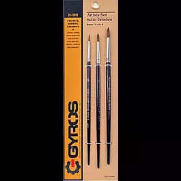 Red Sable Brush Set -- 1,3,5