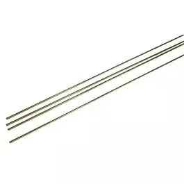 Round Brass Wire pkg(4) -- .040" Diameter (HO Scale 3"; N Scale 6-3/8")