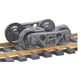 A.S.F.(R) 100-Ton Roller Bearing Fully Sprung Self-Centering Metal Trucks -- Code 110 (.110") 36" Smooth-Back RP-25 Wheels1 Pair