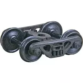 A.S.F.(R) 100-Ton Roller Bearing Self-Centering HGC Trucks -- Code 88 (.088") 36" Smooth-Back RP-25 Wheels 1 Pair