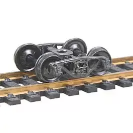 A.S.F.(R) Ride Control(R) 50-Ton Fully Sprung Metal Trucks -- Code 110 (.110") 33" Smooth-Back RP-25 Wheels - 1 Pair