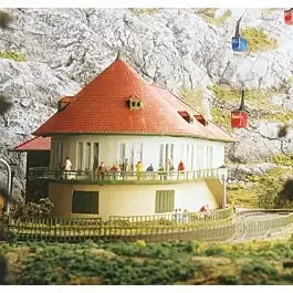 "Schauinsland" Station Buildings - Summit & Valley Station -- 6 X 5-3/16" ea