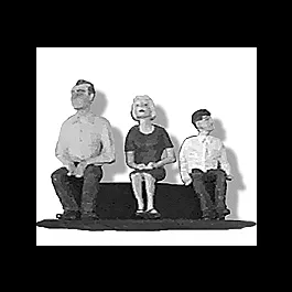 Seated Folks, Goose Driver & Passenger Set