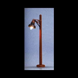 Single Arm Wooden Post Lamp