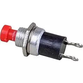 Single-Pole Single-Throw Push-Button Control Panel Switch - Quickie -- Red - Normally Open pkg(4)