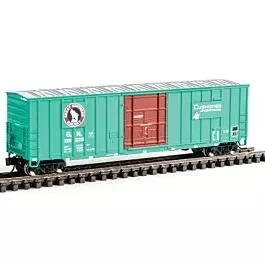 Soo Line 50' 7-Post Plug-Door Boxcar - Ready to Run -- Great Northern #138028 (Jade Green, red, white; Rocky Silhouette)