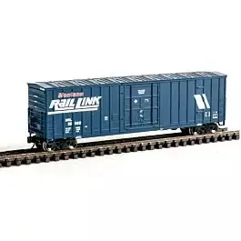 Soo Line 50' 7-Post Plug-Door Boxcar - Ready to Run -- Montana Rail Link #25068 (blue, white, red; Early Slash Logo)