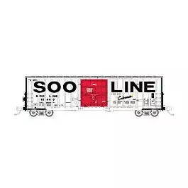 Soo Line 50' 7-Post Plug-Door Boxcar - Ready to Run -- Soo Line #18440 (white, red, black; Billbaord Letters, Colormark)