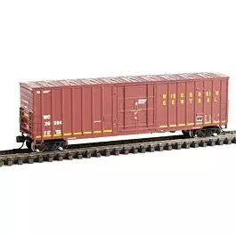 Soo Line 50' 7-Post Plug-Door Boxcar - Ready to Run -- Wisconsin Central #20324 (maroon, yellow)