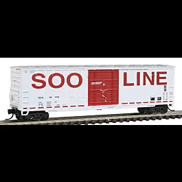 Soo Line 7 Post Boxcar -- Soo Line #2 (red lettering)