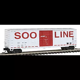 Soo Line 7 Post Boxcar -- Soo Line #3 (red lettering)