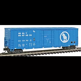 Soo Line-Built 7-Post Boxcar - Ready to Run -- Great Northern #138742 (Big Sky Blue)