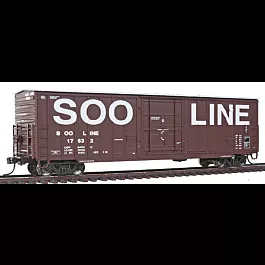 Soo Line-Built 7-Post Boxcar - Ready to Run -- Soo Line #2 (Boxcar Red, Billboard Lettering)