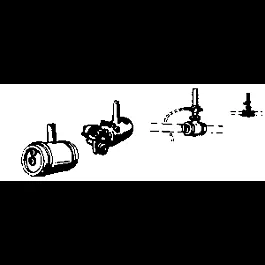 Steam Loco Air Brake Set (Brass Castings) -- For Single Phase Air Pumps