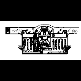 Steam Loco Pilot (Brass Casting) -- Commonwealth w/Drop Coupler