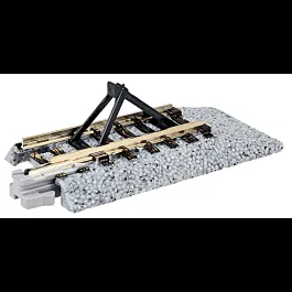 Straight Roadbed Bumper Track Section - Unitrack -- Style C - 2-7/16"62mm pkg(2)