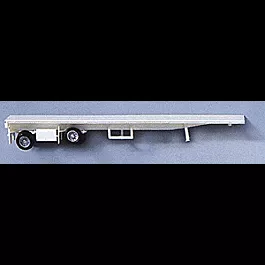 Trailer Only - Spread Axle Flatbed -- White