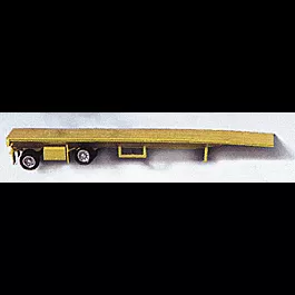 Trailer Only - Spread Axle Flatbed -- Yellow