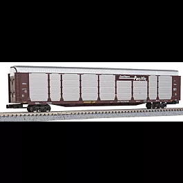 Tri-Level Enclosed Auto Rack 4-Car Runner Pack - Ready to Run -- Southern Pacific #917024, 517053, 517127, 517236 (Boxcar Red, Speed Letterin