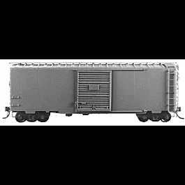 Undecorated 40' PS-1 Boxcar 1950-53 w/8' High Tack Doors; Standard Couplers -- Dark Tuscan