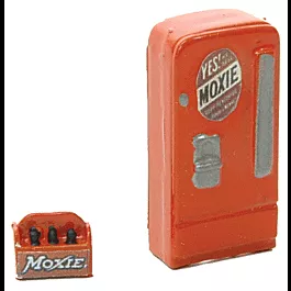 Upright Soda Machine w/Case -- Moxie