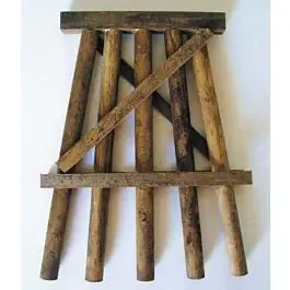 Wood Trestle Bents - Assembled -- Small - 3"7.6cm Tall pkg(5)