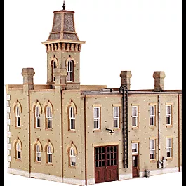 Woodland Scenics DPM Landmark Structures(R) - Kit -- Fire Station No. 3 - 6-3/4 x 5-13/16"17.1 x 14.7cm