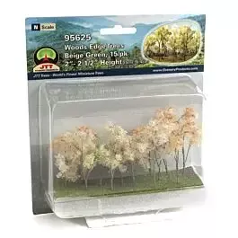 Woods Edge Trees -- 2 to 2-1/2"5.1 to 6.4cm (Beige Green) pkg(15)