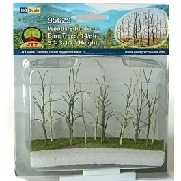 Woods Edge Trees -- Bare 3 to 3-1/2" pkg(14)