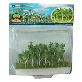 Woods Edge Trees pkg(20) -- Pastel Green - 2 to 2-1/2"5.1 to 6.4cm