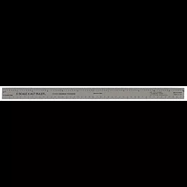 X-act Flexible Scale Ruler - O (Stainless Steel) -- 12" Long