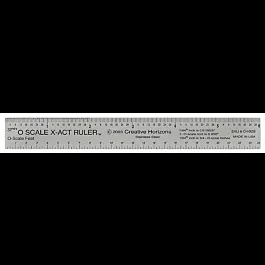 X-act Flexible Scale Ruler - O (Stainless Steel) -- 6" Long