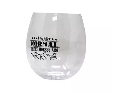 Zee's Creations - Three Horses Ago EverDrinkware Wine Tumbler (H3)