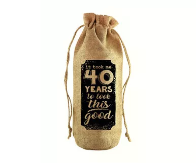 Zee's Creations - To Look This Good Jute Wine Bottle Sack (JB1009)